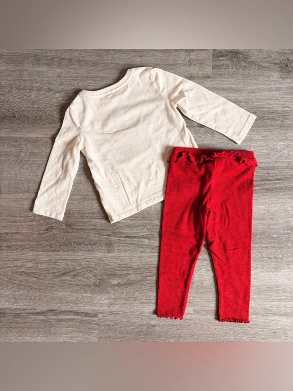 Holiday Time/Garanimals baby girls Christmas matching set